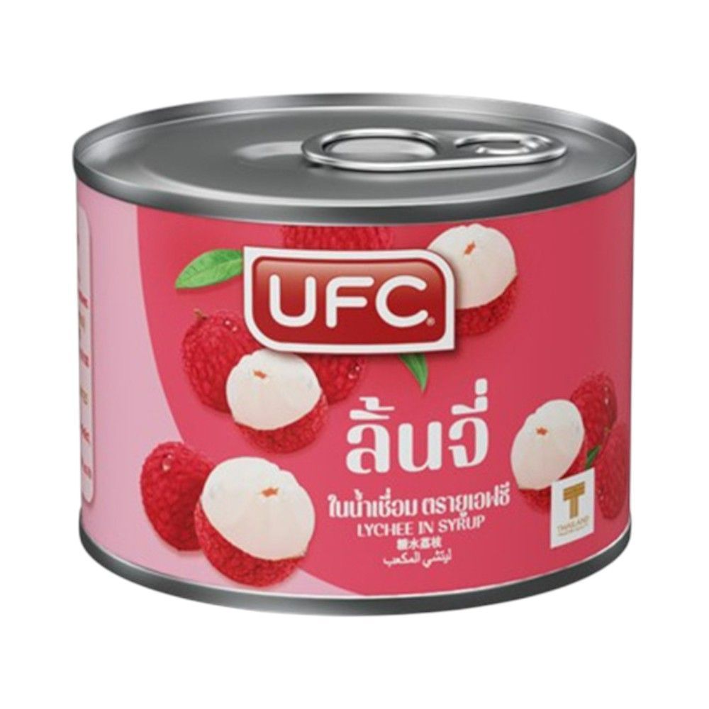 🐙 UFCลิ้นจี่ 6 OZ. 🐟 UFC LYCHEE IN SYRUP 6 OZ. 🐞   🐒
