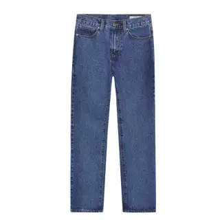HARA HMS1-9128 Stone-washed Straight Fit Jeans กางเกงยีนส์ สีฟอก ด้ายทอง ขากระบอก 8 นิ้ว Midnight Classic