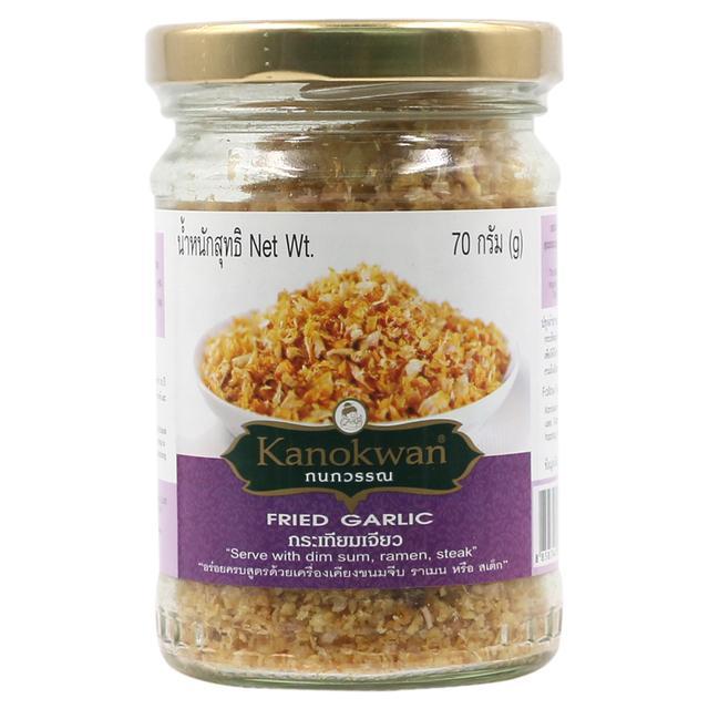 🌼 กนกวรรณกระเทียมเจียวมีเปลือก 70กรัม 🌻 Kanokwan Fried Garlic 70g. 🌸 8858744800910