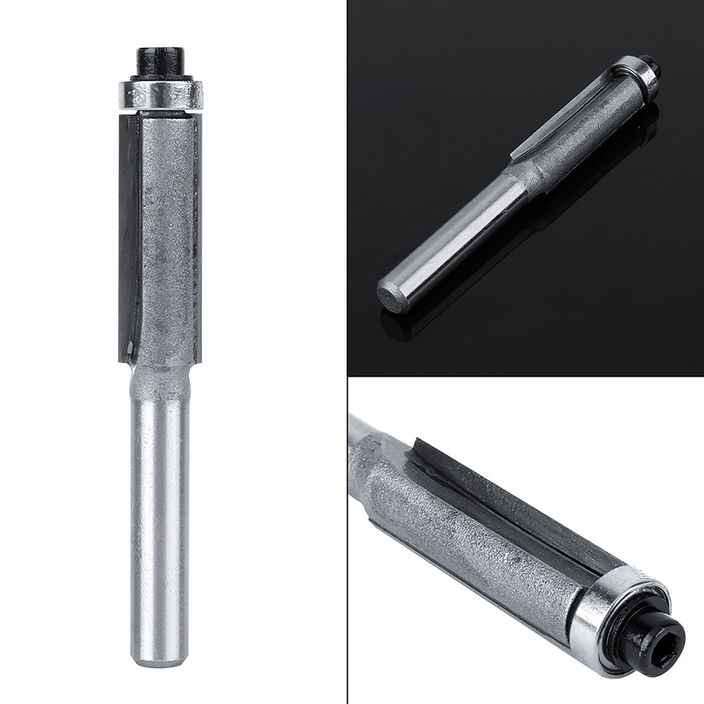 Tamaoth 1x 1/4 Straight Shank Router Bits แบริ่ง Flush รูปที่ 2