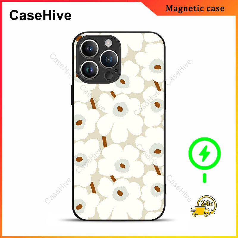 เคสโทรศัพท์ดอกไม้สําหรับ iPhone 17 Pro Max / iPhone 16 Pro Max / 15 Pro Max / 13 / Samsung Galaxy S2