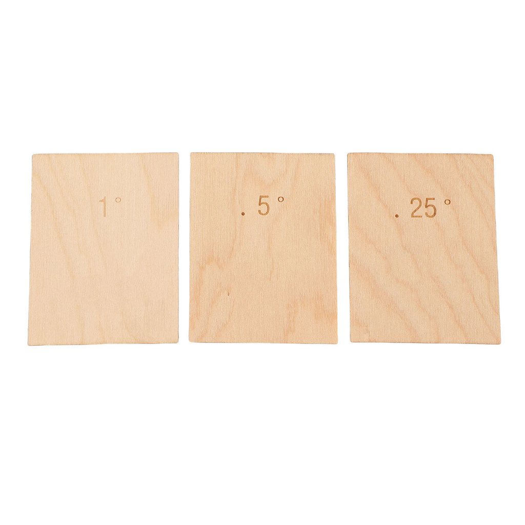 Torachel1-PH 3 ชิ้นกีตาร์คอ Shim Maple Wood 0.25° 0.5° 1°