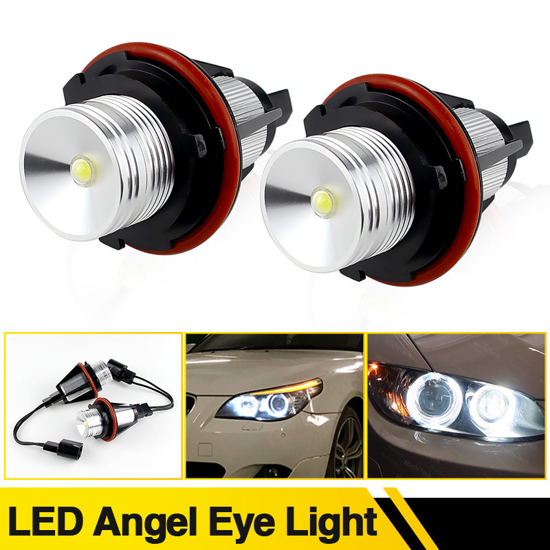 2PCS LED Angel Eyes Marker ไฟหลอดไฟสําหรับ E39 E53 E60 E61 E63 E64 E65 E66 E87 525i 530i xi 545i M5 