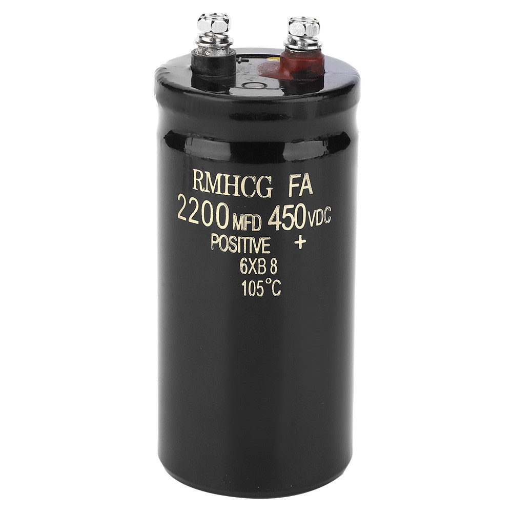 Bolt Pin Electrolytic Capacitor 450V 2200uf อลูมิเนียม Electrolysis Dielectric