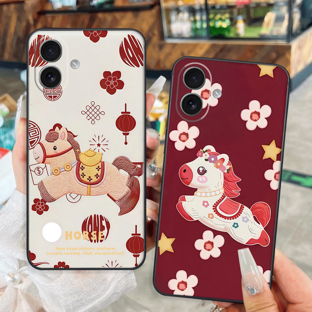 เคสสําหรับ Iphone 16 / Iphone 16 Pro / Iphone 16 Pro / Iphone 16 Pro Max Lucky Horse เพื่อโชคลาภ