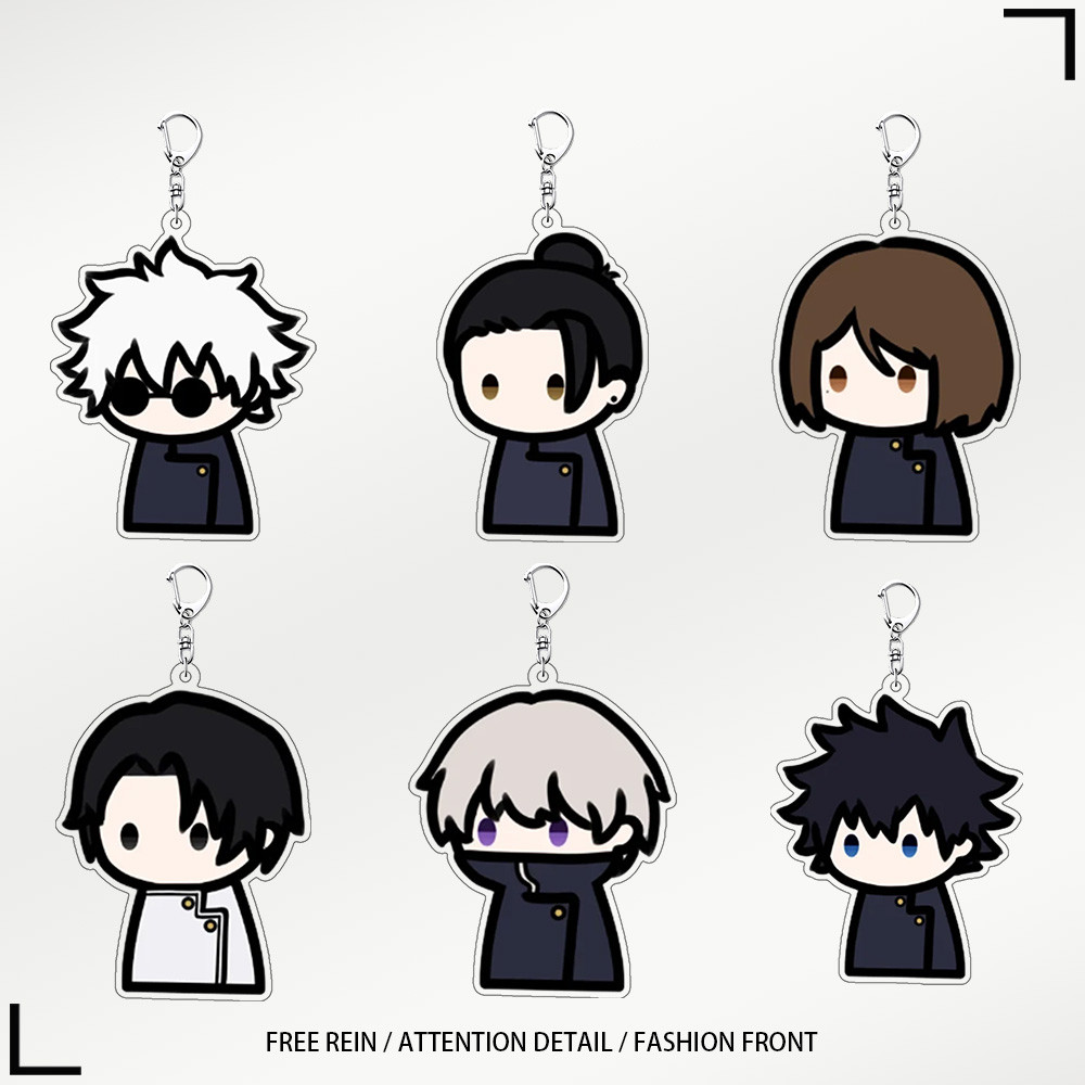 ของสะสม Jujutsu Kaisen Keychain อะคริลิก ไอเท็มแฟนอนิเมะ สะสมได้ ใช้ได้จริง