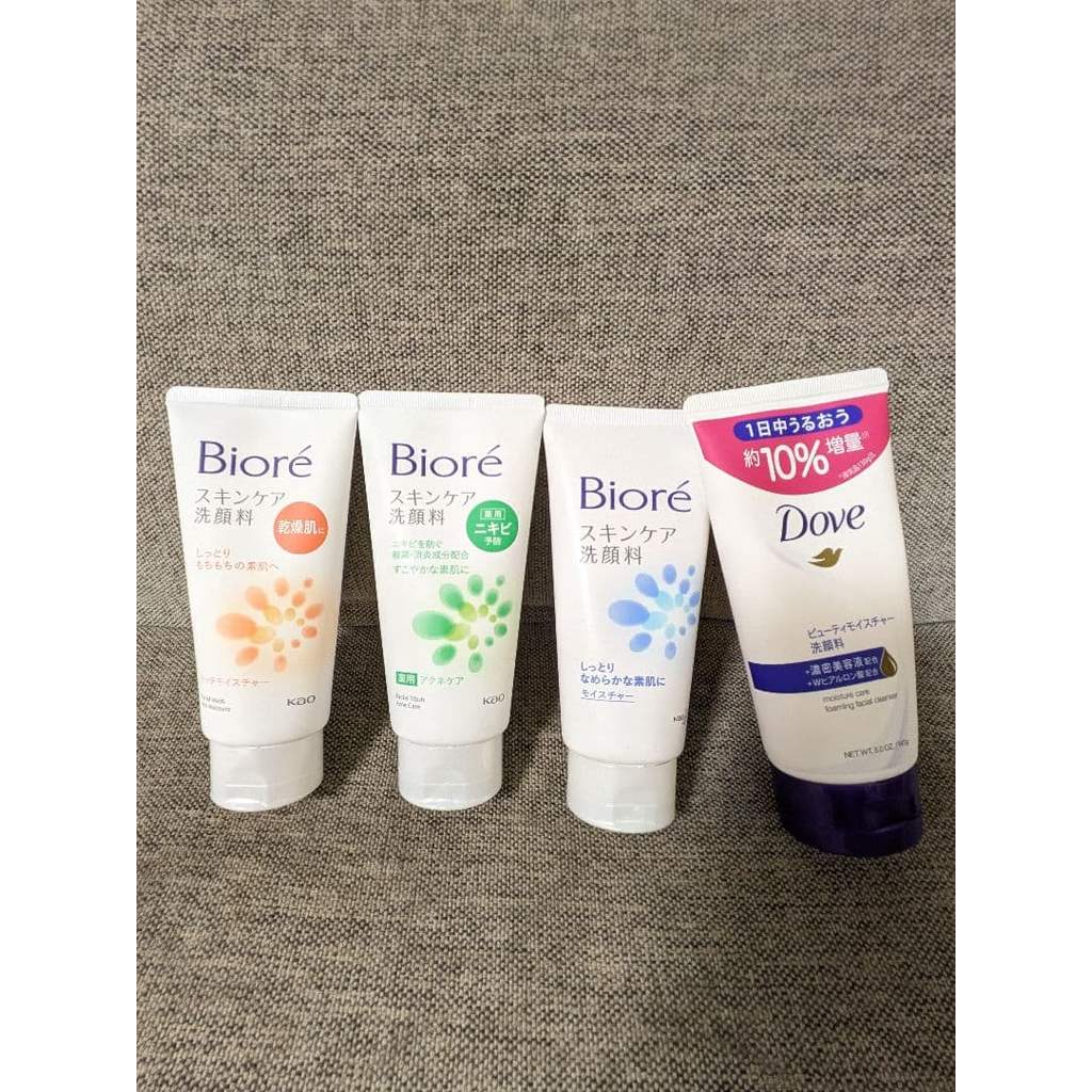 【Direct from Japan】โฟมล้างหน้า Biore Skincare + โฟมล้างหน้า DOVE Moisture【Japan Exclusive】