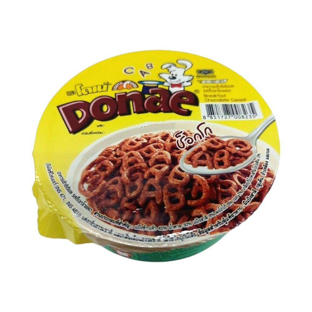 🐙 โดเน่คัพอาหารเช้า ชอคโกแลต 30ก. 🐟 DONAE COLD CEREAL CHOCOLATE30G 🐞   🐒