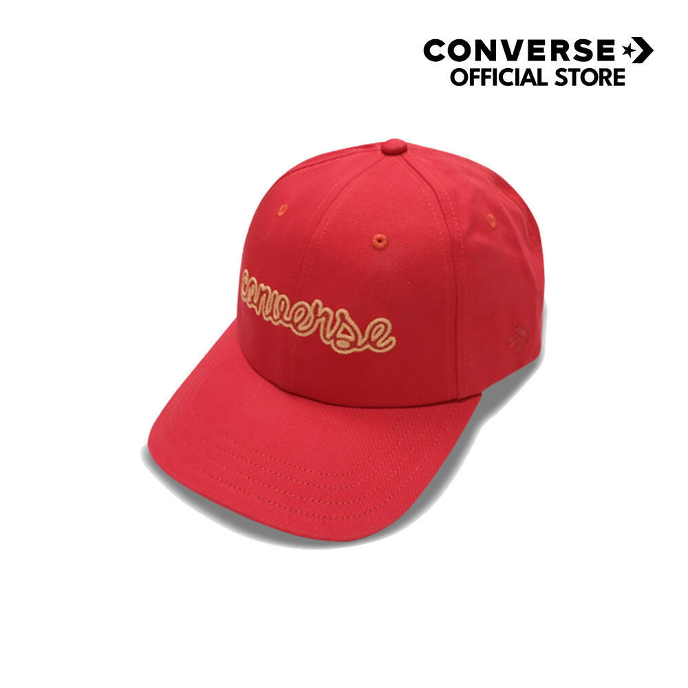 CONVERSE หมวก CONVERSE CLASSIC SCRIPT BASEBALL CAP RED 1251368BU_S6REXX