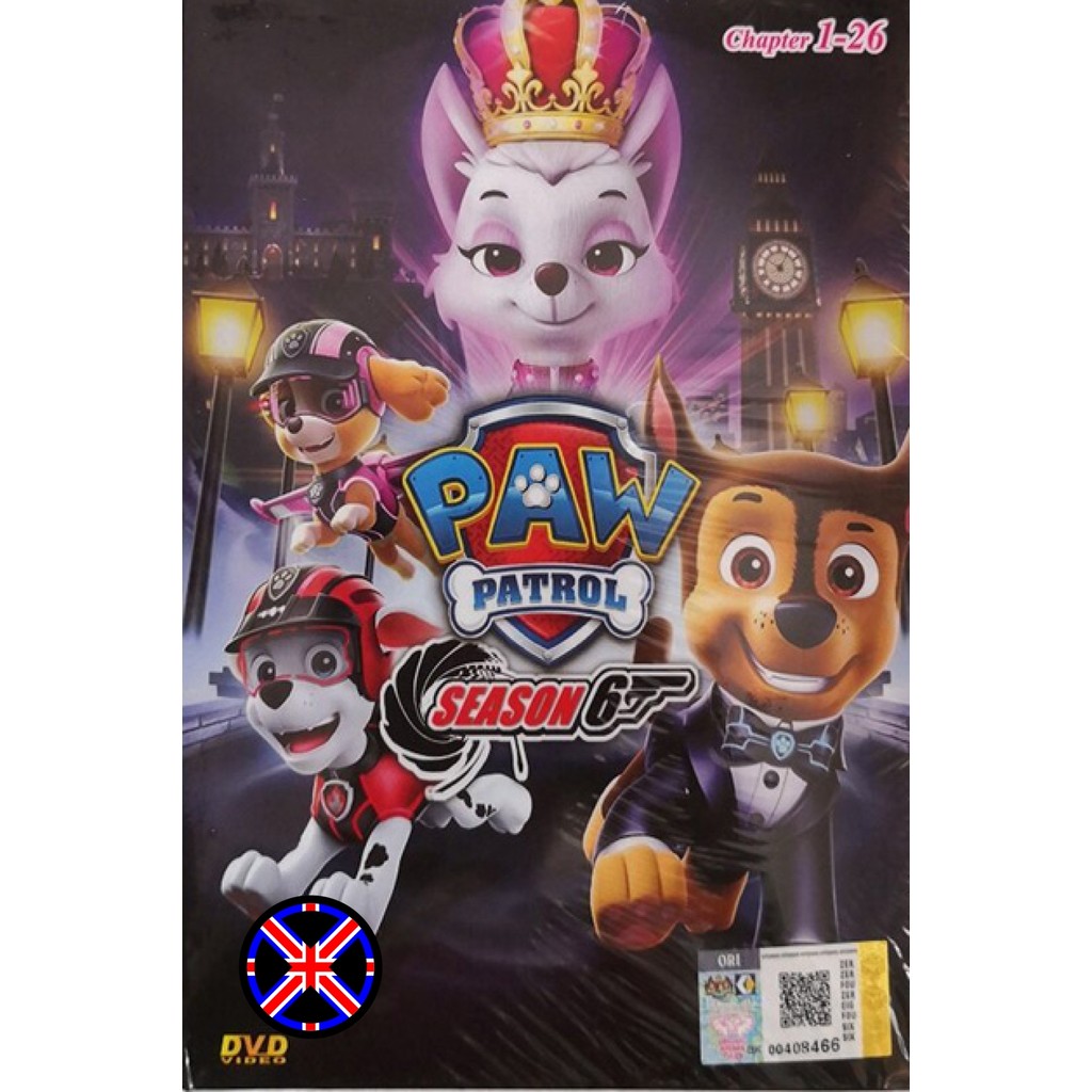 DVD Cartoon มีเสียงไทย ขบวนการสี่ขาผจญภัย ปี 6 PAW Patrol Season 6 (26 ตอนจบ)