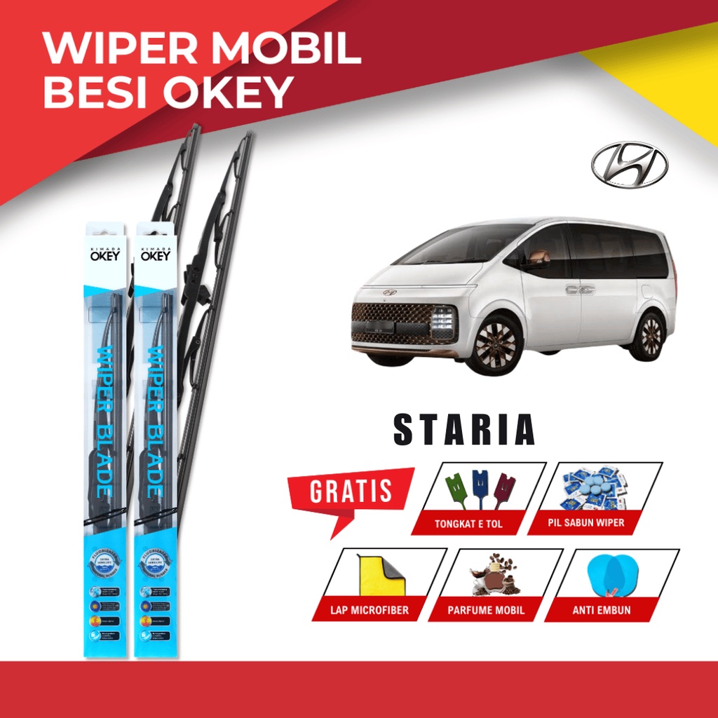 ที่ปัดน้ําฝนกระจกรถยนต์ Hyundai Staria Conventional ฟรี 5 โบนัส