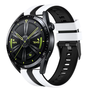 สําหรับ Kieslect Elite2 สายซิลิโคนทูโทน 22 มม. สายรัดข้อมือกีฬา