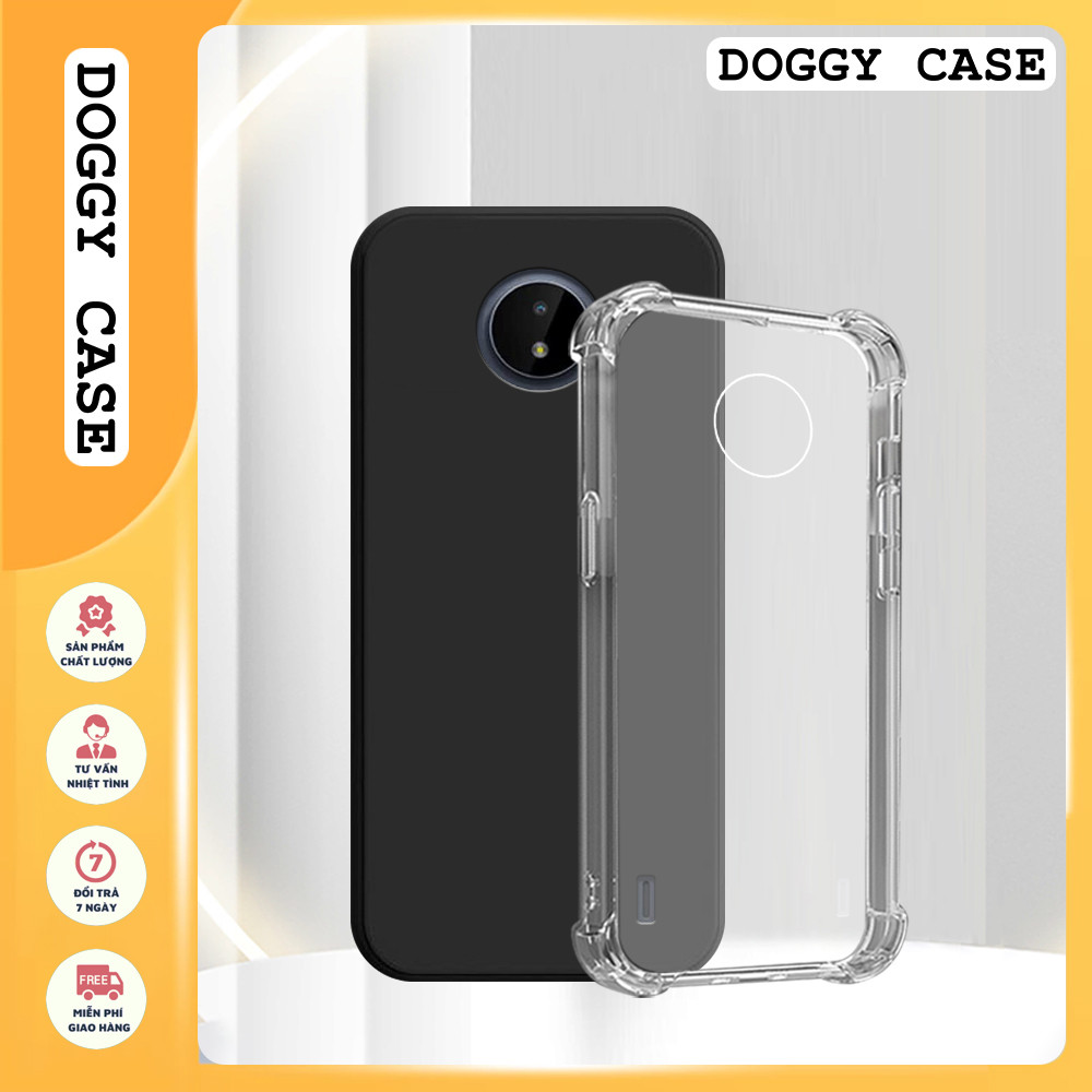 เคส Nokia 3.4 / G10 / C20 / C30 / C21 Plus ป้องกันกล้อง TPU กันกระแทกโปร่งใส