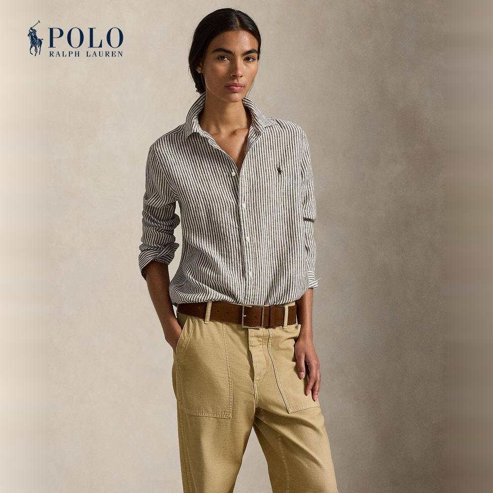 Polo Ralph Lauren เสื้อเชิ้ตผู้หญิง รุ่น WMPOSHTNDO21034 สีน้ำตาล