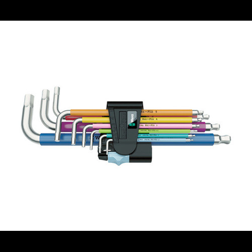 Wera 05022669001 3950SPKL/9 Stainless steel multi-color hex key set Japan