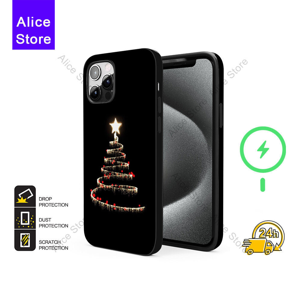 เคสโทรศัพท์คริสต์มาสสําหรับ iPhone 17 Pro Max / iPhone 16 Pro Max / 15 Pro Max / 13 เคสป้องกัน C809