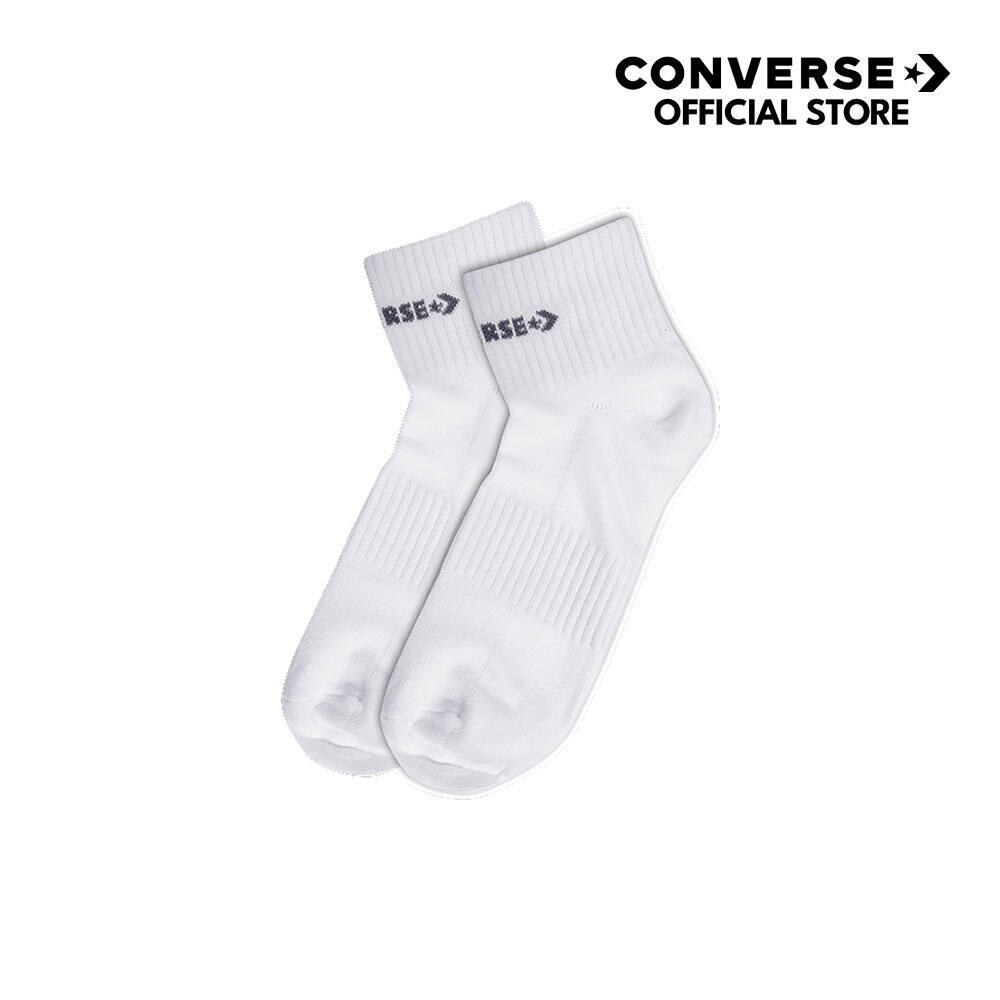 CONVERSE ถุงเท้า MIDDLE SOCKS WHITE 1120786CU_CAWTXX