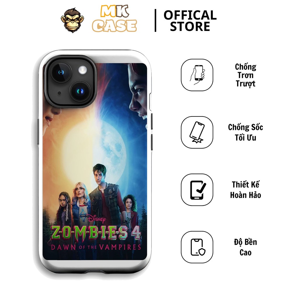 Disney Zombies 4 Dawn of the Vampires กันกระแทก MK CASE สําหรับ Iphone 11 12 13 14 15 16