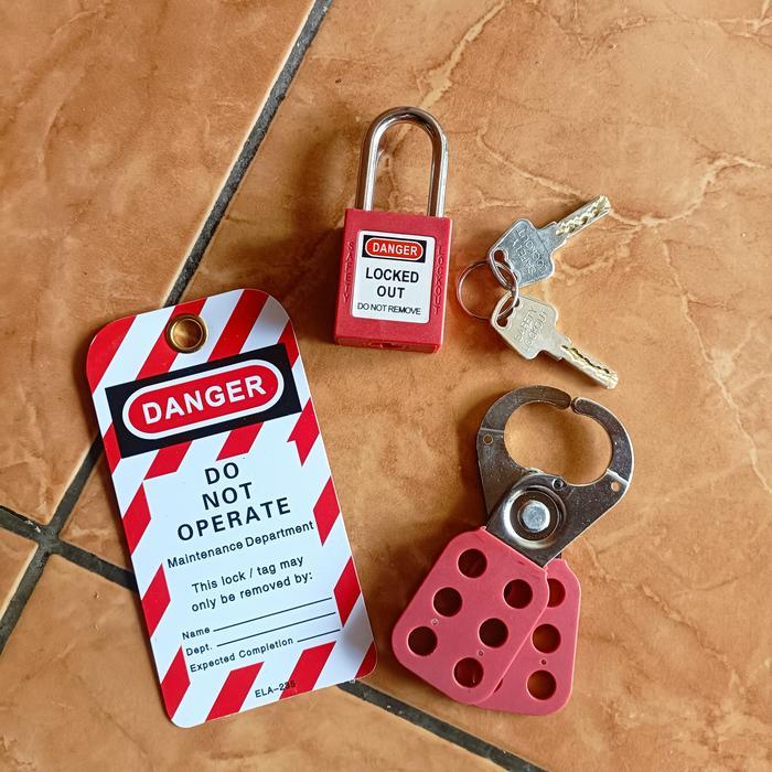 กุญแจ Loto Lock Out Tag Out Hasp Tag Danger (ราคาต่อแพ็คเกจ)