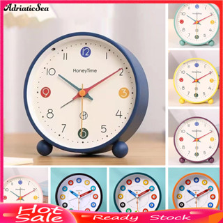 [COD]☃นาฬิกาปลุกอะนาล็อกพร้อมไฟกลางคืนไม่ผูกเงียบดําเนินการห…