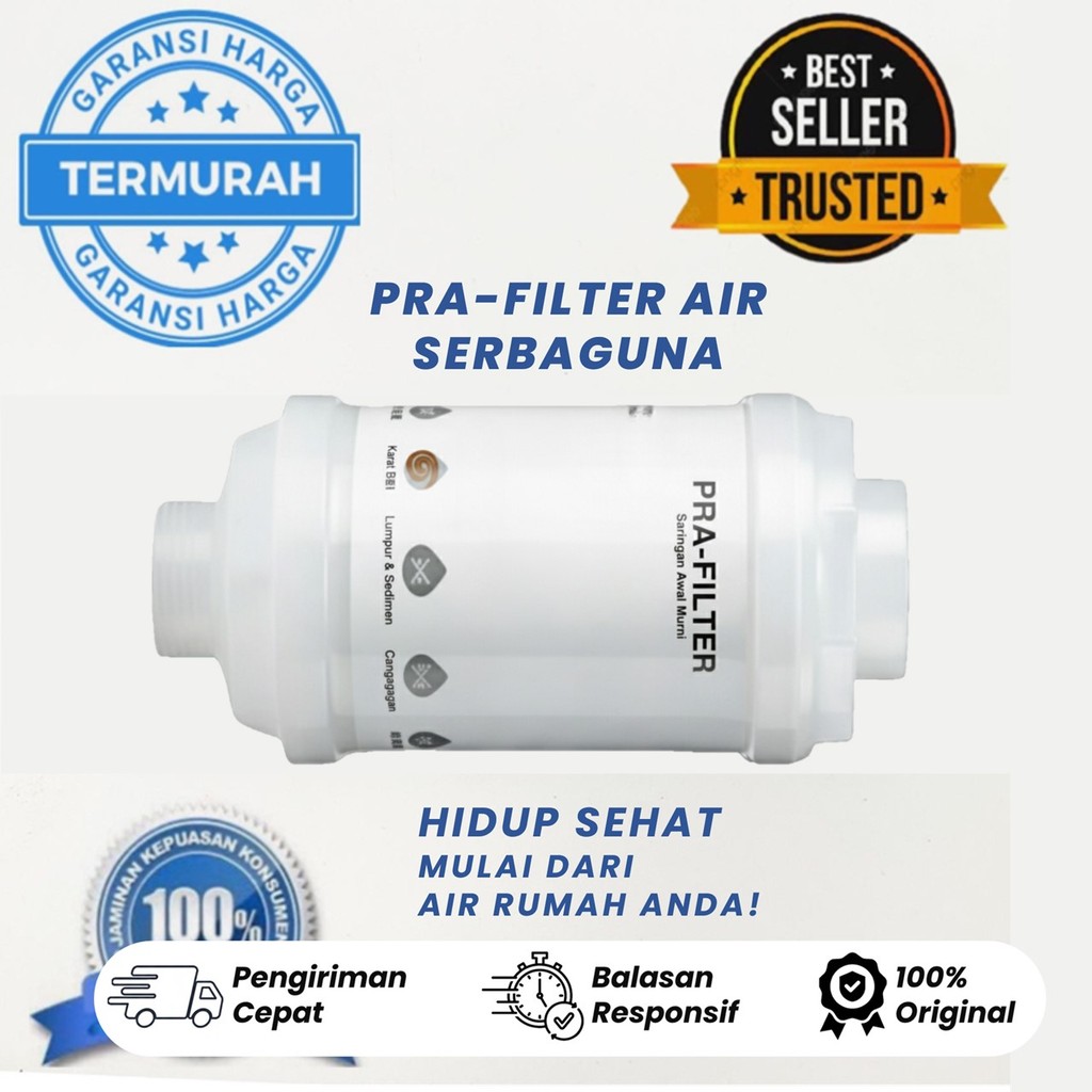 ไส้กรองน้ํา Pre-Filter เปลี่ยนได้ ละเอียด กรองได้ถึง 5 ไมครอน ฝักบัว Pre-Filter ก๊อกน้ํา Pre-Filter