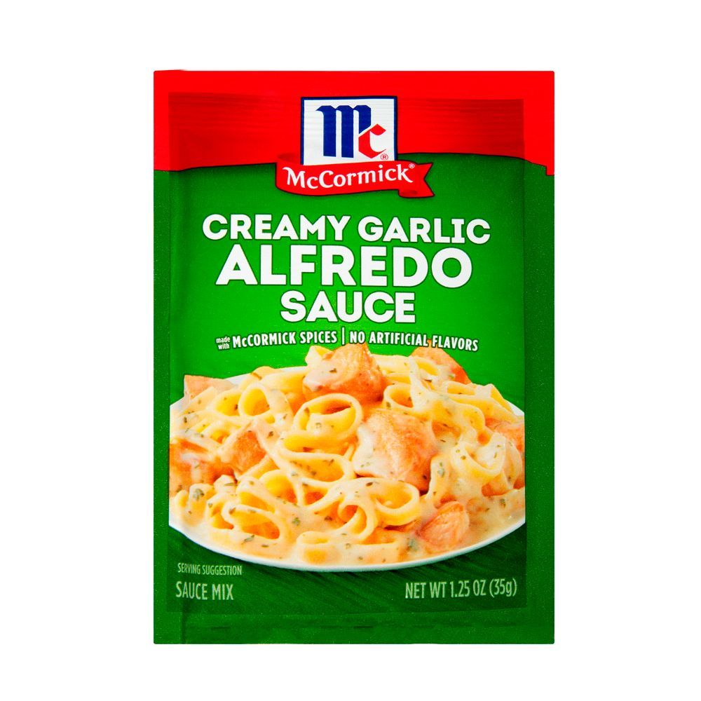 🍨 แม็คคอร์มิคอัลฟรีโดพาสต้าซอสเบรนด์ 35ก ☕ MCCORMICK ALFREDO PASTA SAUCE BLEND 35G 🍮 อาหารแห้งและเคร