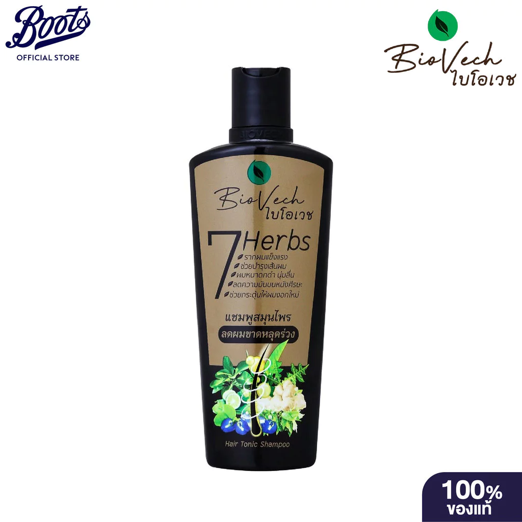 Biovech Hair Tonic Shampoo 225Ml แชมพูไบโอเวช แฮร์โทนิค 225 มล.