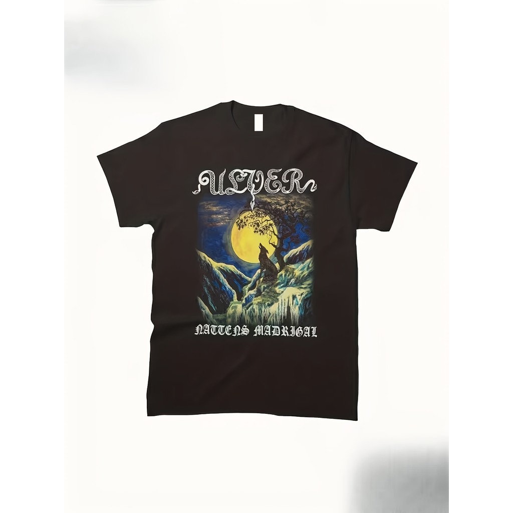90S Metal Band Graphic Tee, เสื้อยืด Ulver - NightS Vigil / NightS Vigil และ Eight Songs of Wolves, 