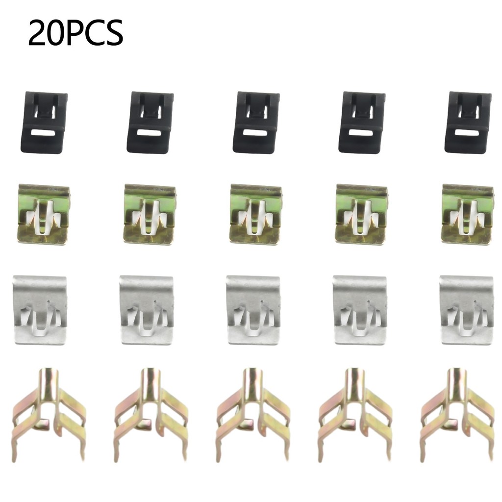 [GADE] 20X รถสําหรับแผงหน้าปัดทั่วไปคลิปยึดแผงเครื่องมือหมุดย้ําโลหะ