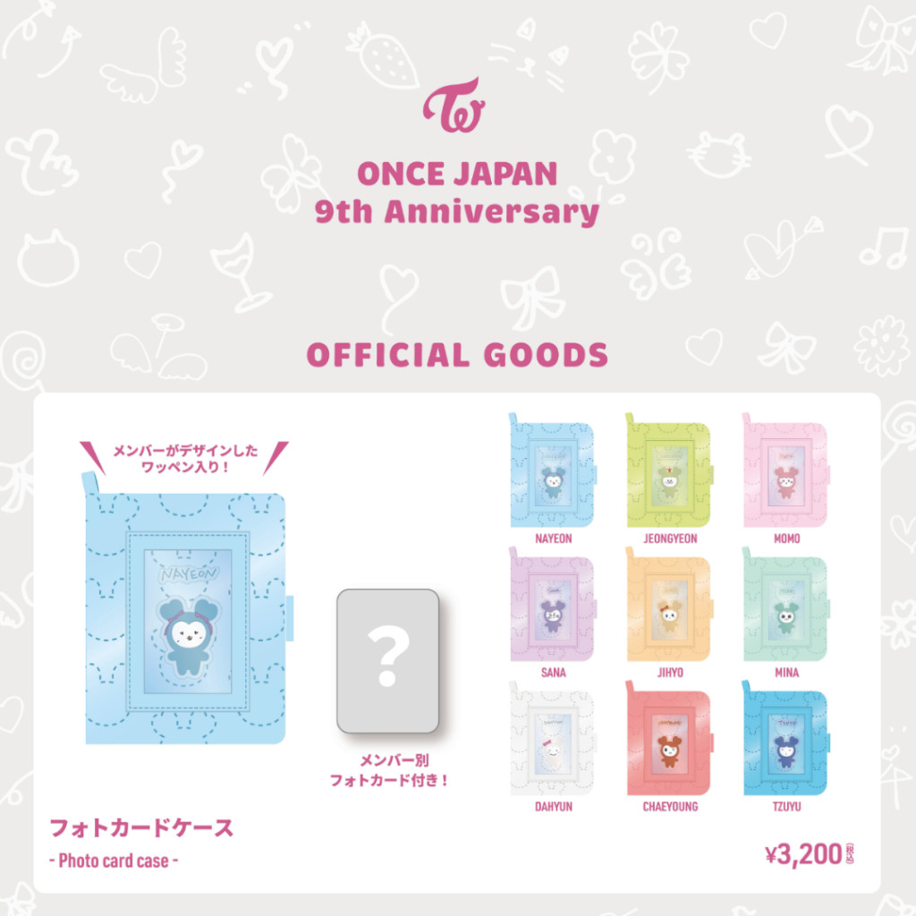 TWICE ONCE JAPAN 9TH ANNIVERSARY GOODS MD OFFICIAL