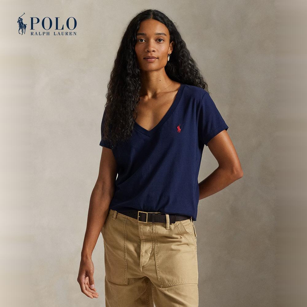 Polo Ralph Lauren เสื้อยืดผู้หญิง รุ่น WMPOKNINCU21266 สีกรมท่า