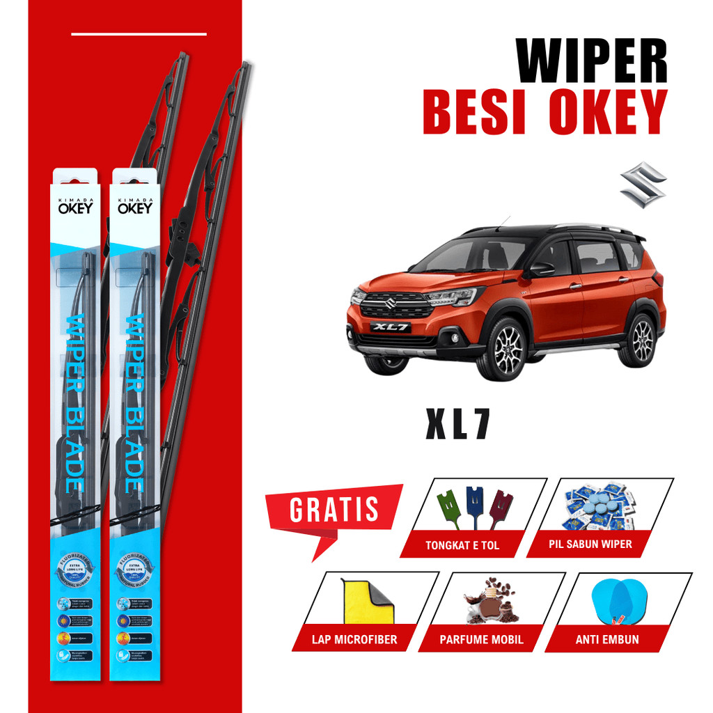 Suzuki XL7 ที่ปัดน้ําฝนกระจกรถยนต์แบบธรรมดาฟรี 5 โบนัส