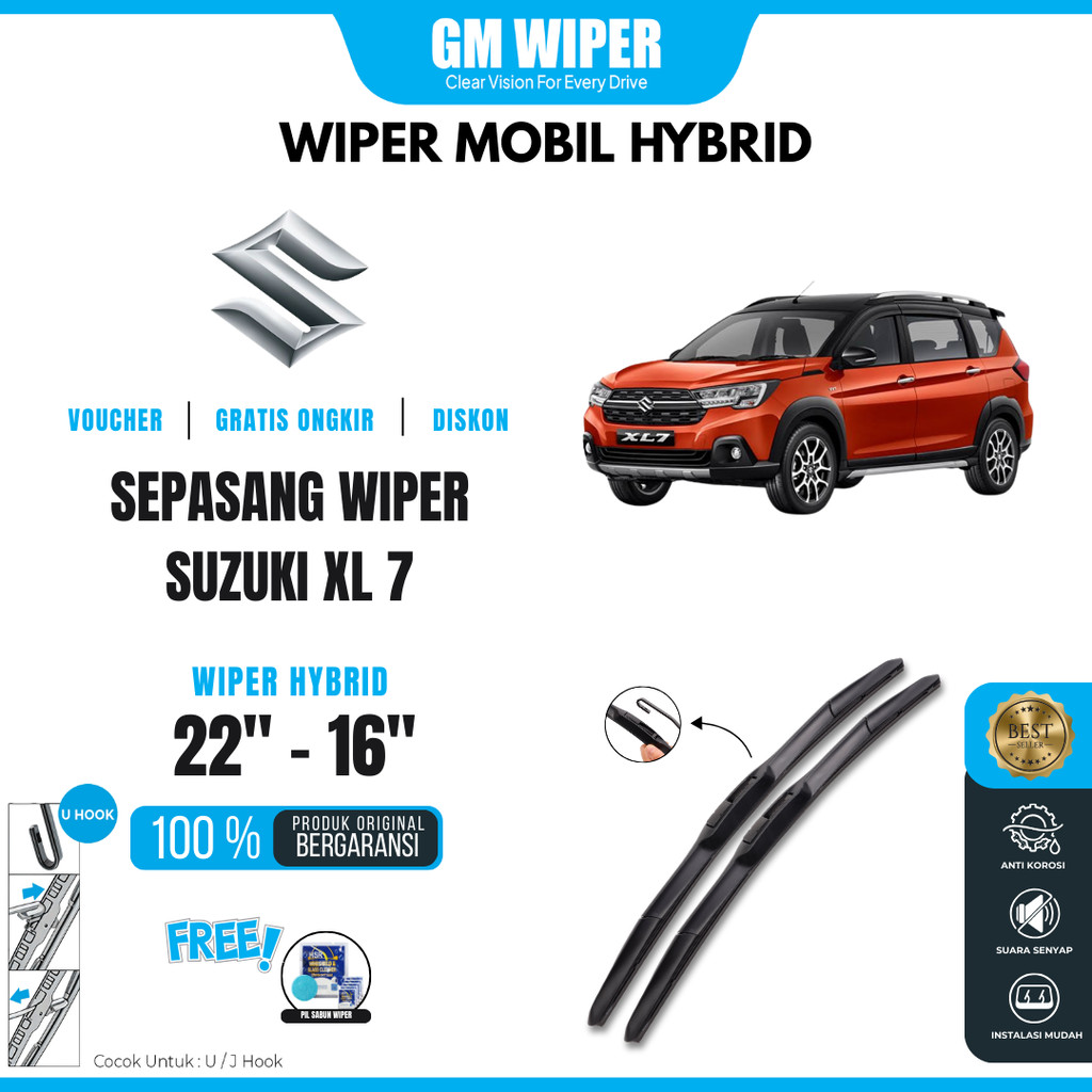 ที่ปัดน้ําฝนกระจกรถยนต์ Suzuki XL7 Hybrid ฟรี 5 เม็ดสบู่
