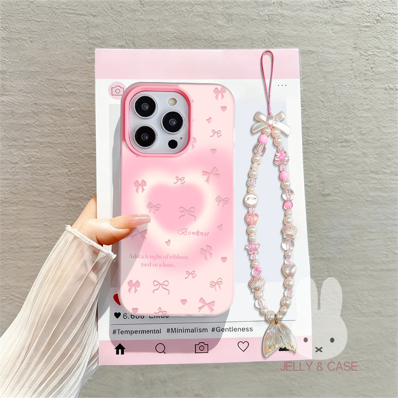 GANTUNGAN Jelly 2 In 1 Bow Love LanyardปลอกRedmi A7 Pro 15C 15 หมายเหตุ 14 4G 5G A5 13C 13X 13 14C G