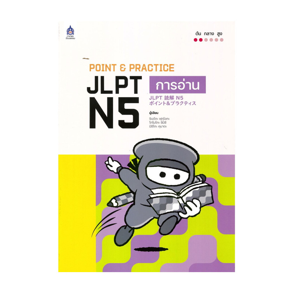 หนังสือ POINT & PRACTICE JLPT N5 การอ่าน โดย : ยูโกะ อาโอกิ,ฮิโรยูกิ ทานากะ สนพ.ภาษาและวัฒนธรรม สสท.