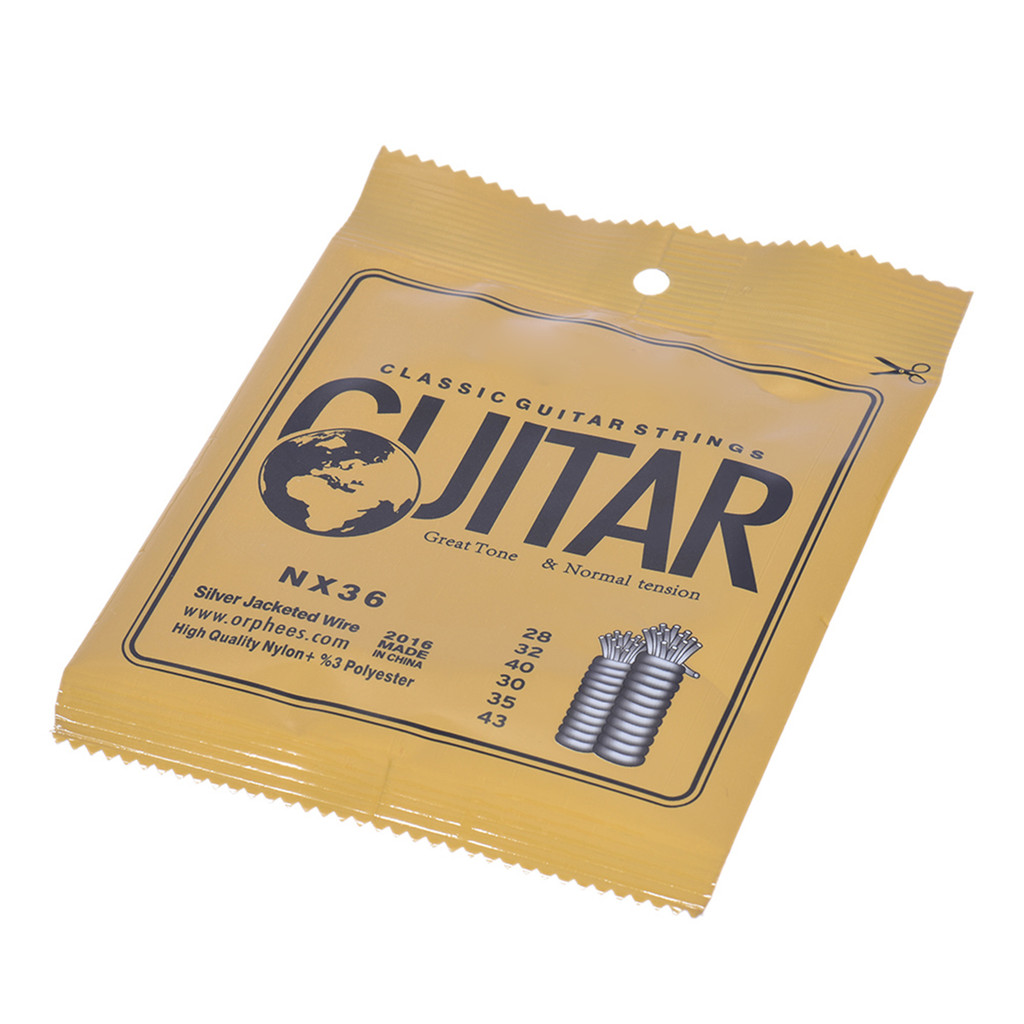 [Rococo1-TH] Orphee NX36 Nylon Classical Guitar Strings 6pcs Full Set Replacement (.028-043) Core Si