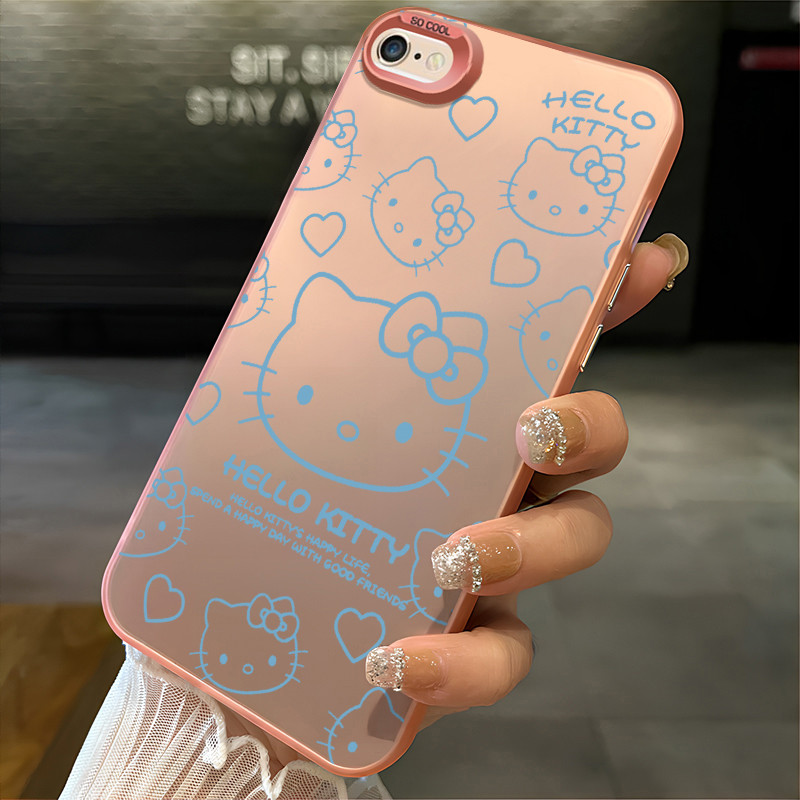 เคสสำหรับ iPhone 6 Plus 6s Plus 7 Plus 8 Plus SE 2020 X Xr Xs Max เคสโทรศัพท์แบบใหม่แมวน่ารักกันกระแทก