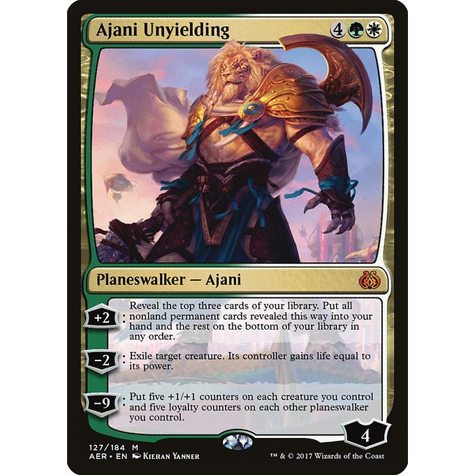 เวทมนตร์: The Gathering - Aether Revolt - Ajani ไม่ได้ผลิต (127)