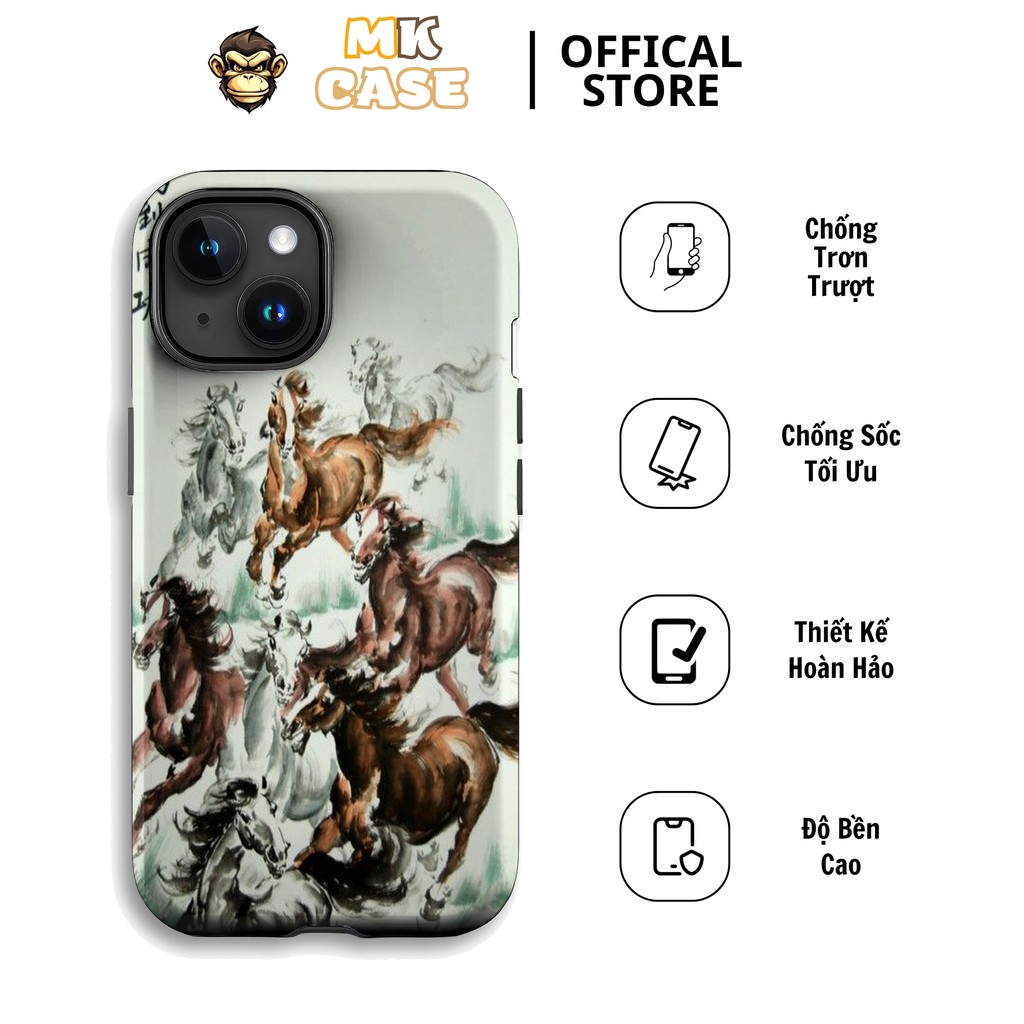 สวยไม่ซ้ําใคร Bat Ma Truy Pong Ink Painting iPhone CASE MK CASE iPhone 11 12 13 14 15