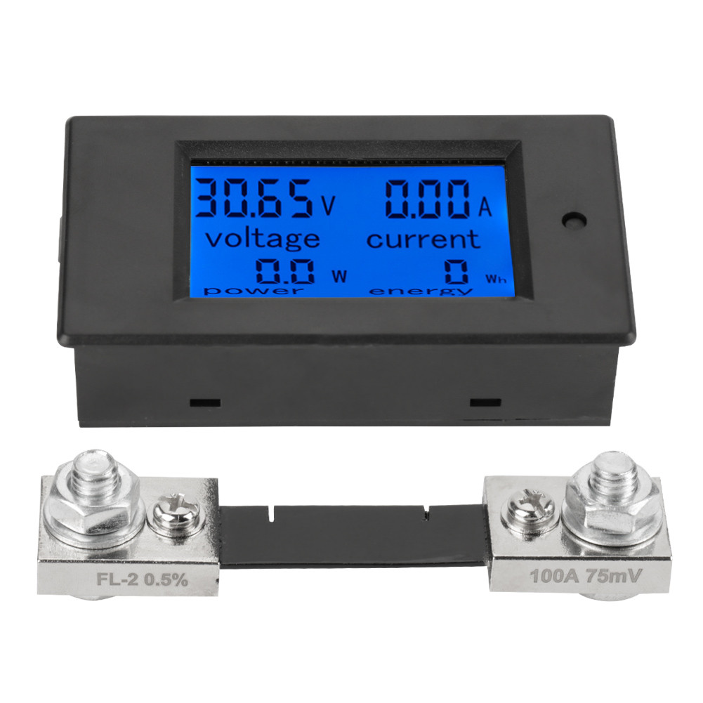 Tamaoth PEACEFAIR PZEM-051 DC 6.5-100V Digital Electric Power Energy Voltage Current Meter (100A Shu