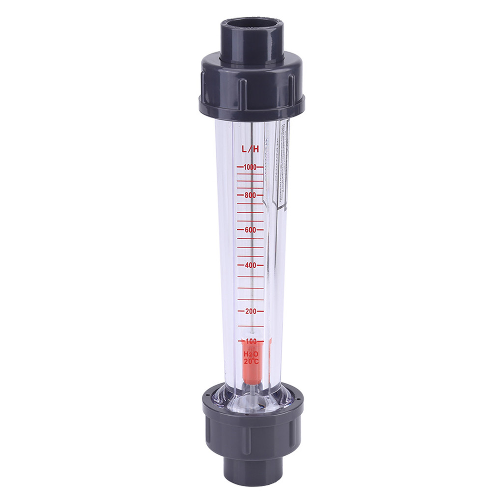 Tmaoth หลอดพลาสติกประเภท 100‐1000L/H เครื่องวัดการไหลของน้ํา Flowmeter LZS-15D