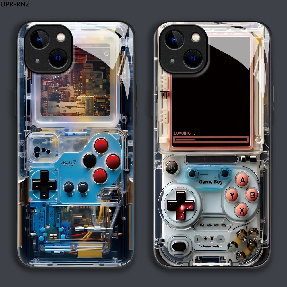 เคส For OPPO Reno 8 8Z 8T 7 7Z 6 6Z 5 4 4Z 2 2F Pro 4G 5G เคสโทรศัพท์ เคสมือถือ เคสออปโป้ เคสแข็ง Phone Glass Case BLK