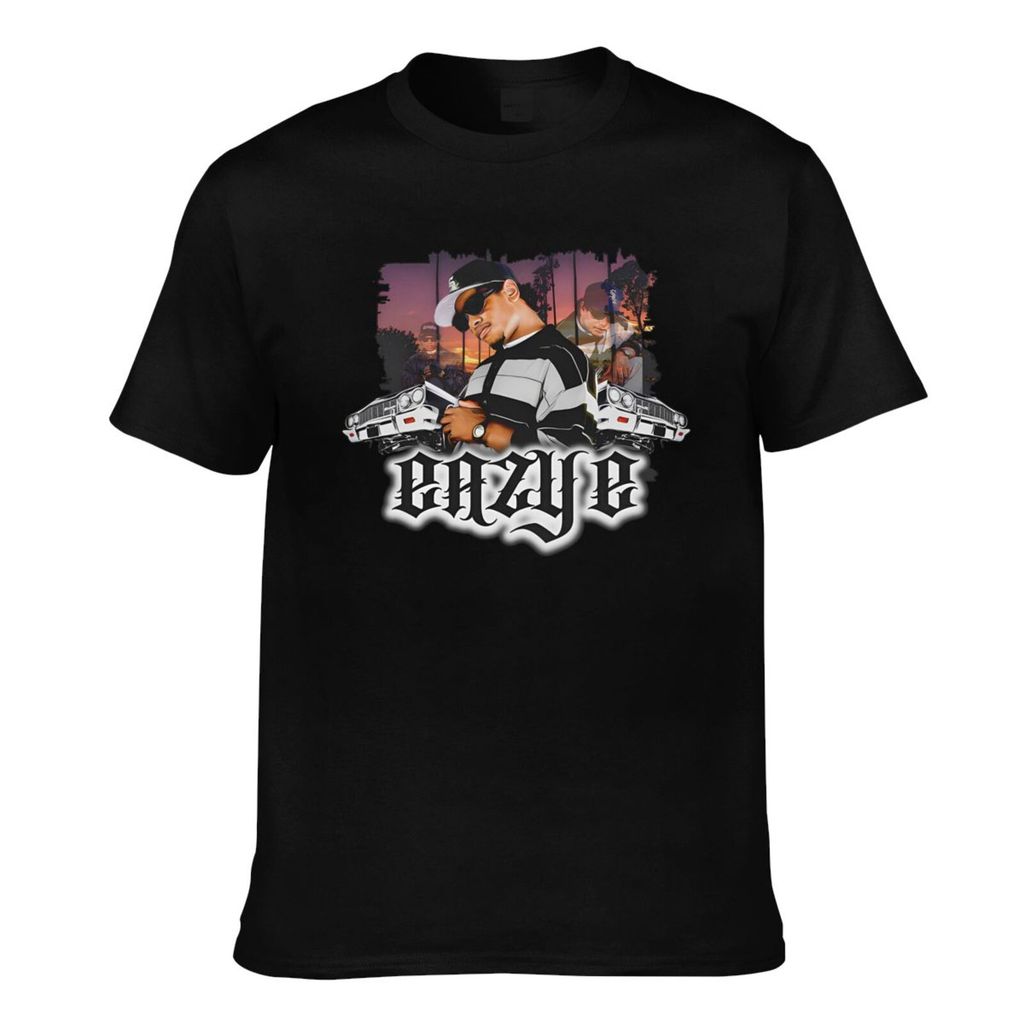 เสื้อยืดแฟชั่นพิมพ์ลาย Eazy E Compton Casual Tshirt สําหรับผู้ชาย