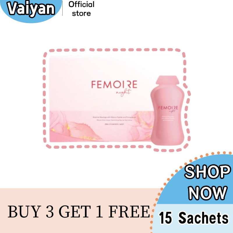 ซื้อ 3 ฟรี 1FEMOIRE NIGHT(15 ถุง)– Natural Herbal Intimate Balance & Overnight Care;บรรเทาไม่สบายประ