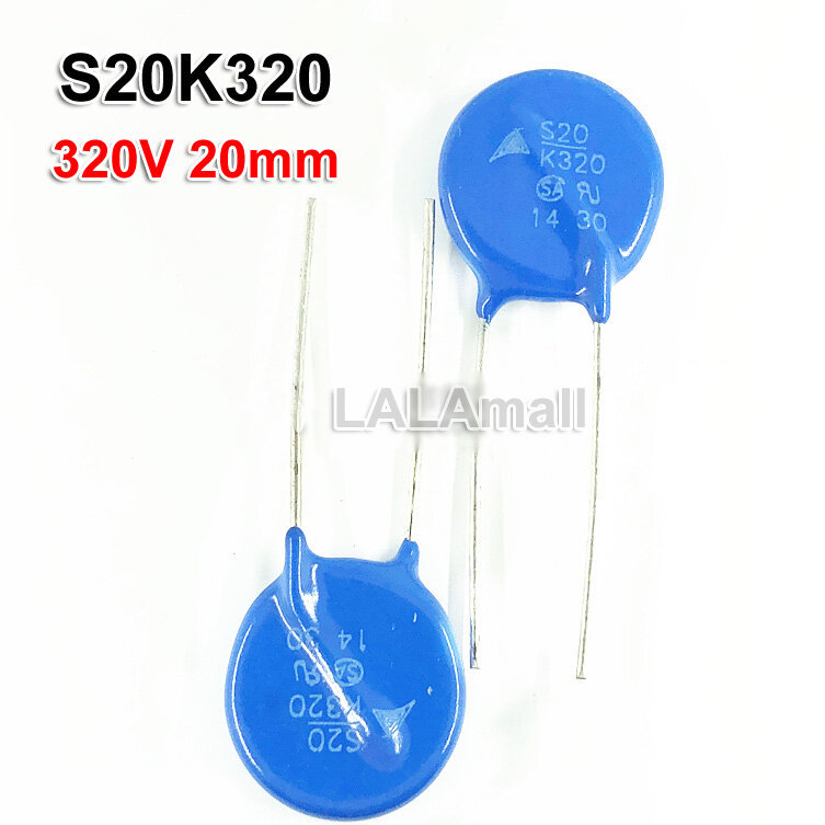 5pcs S20K320E2 S20K320 B72220S2321K101 Vartor Piezoresistor 320V เส้นผ่านศูนย์กลาง 20 มม.