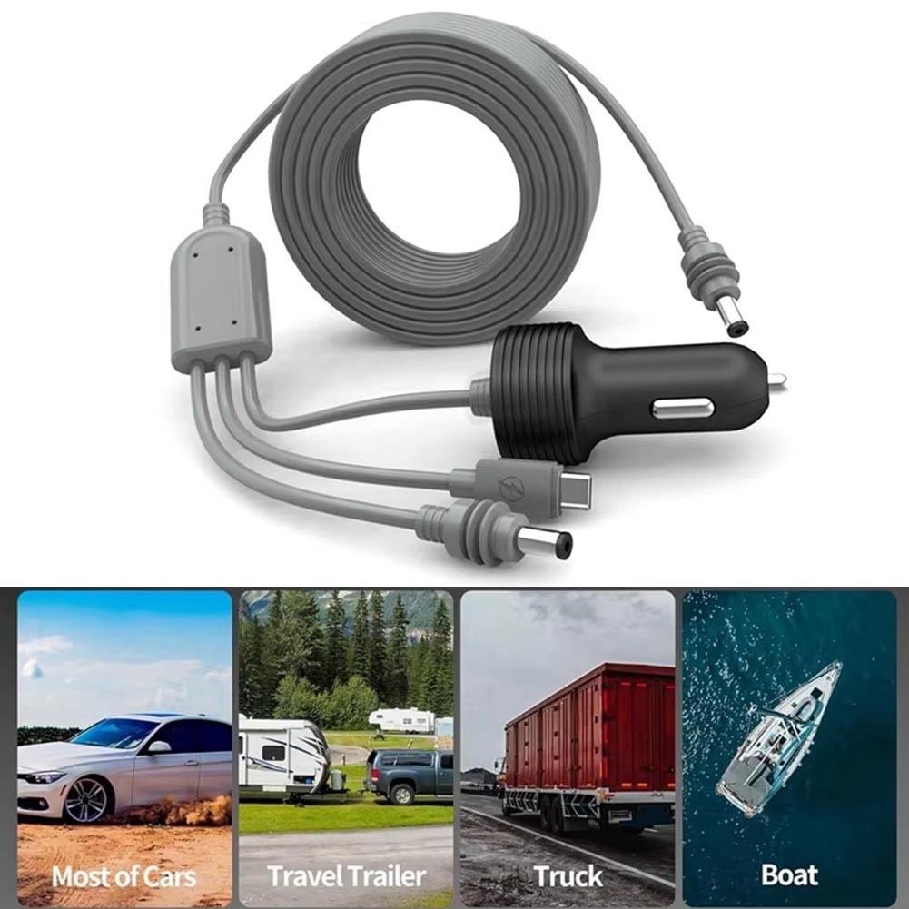 [RIH]สําหรับ Starlink Mini 3 In 1 DC Power Cable 10FT DC Male Power Cable Cord