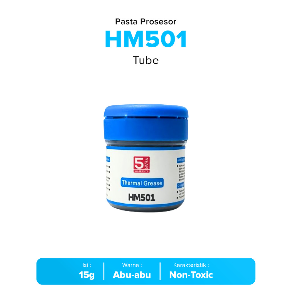 HM501 15g สีเทาอุณหภูมิสูง Compound จาระบีความร้อนวางหลอดโปรเซสเซอร์