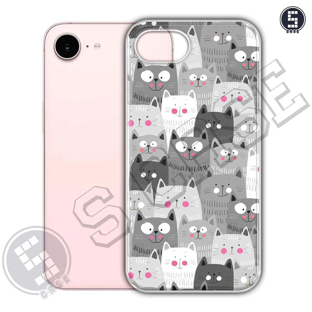 เคสสําหรับ iPhone 16e iPhone 17e หลายรุ่น SLC02 Love Cats