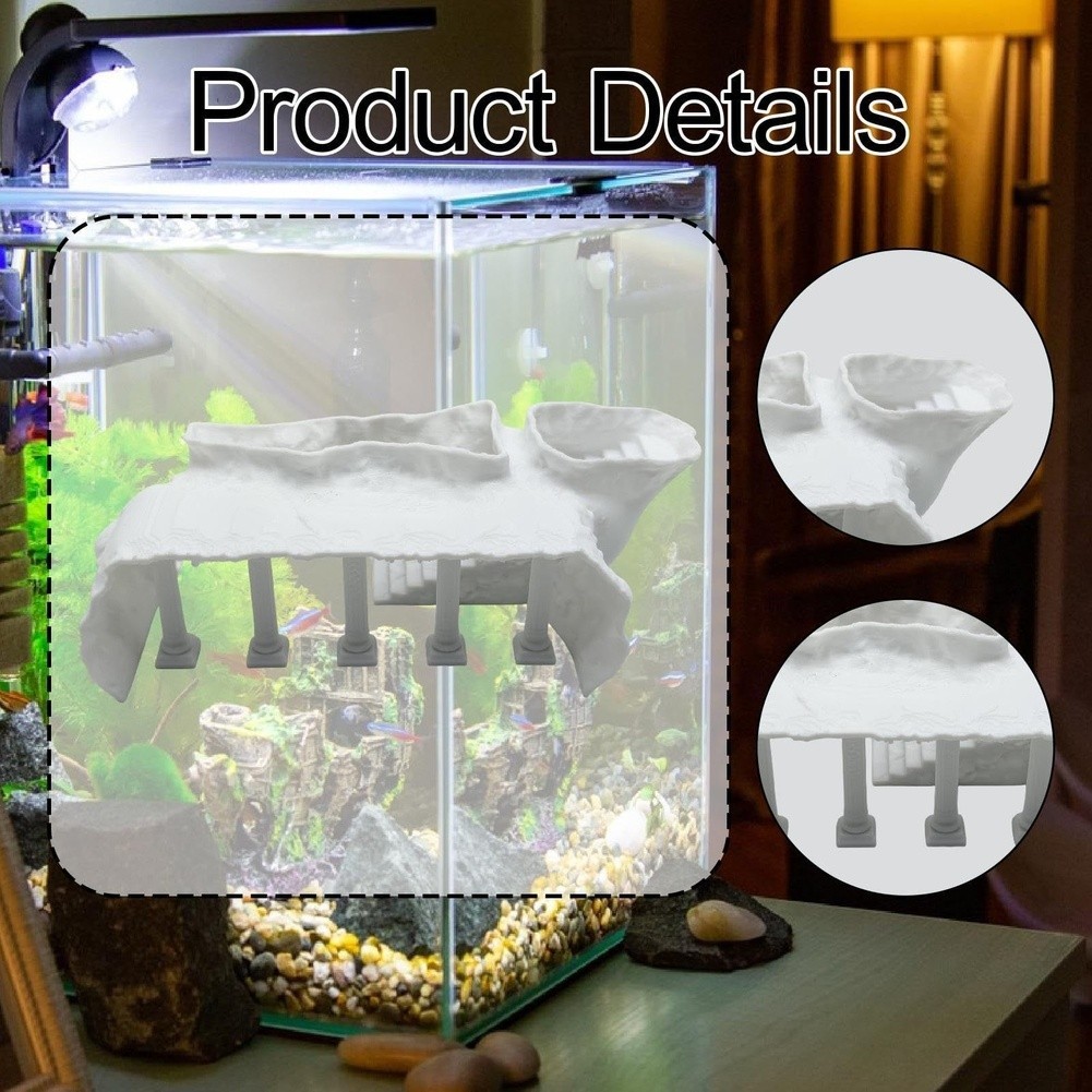 [ใหม่] คอลัมน์โรมันธรรมชาติ Pleco สําหรับ CAVE อุโมงค์ตกแต่งตู้ปลาเรซินสําหรับปลา