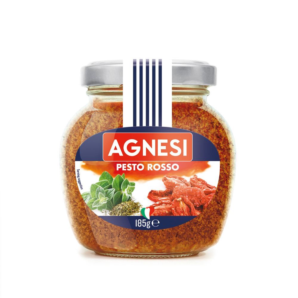 🐙 แอคเนซี เพสโต้ โรสโซ่ 185ก 🐟 AGNESI PESTO ROSSO 185G 🐞   🐒